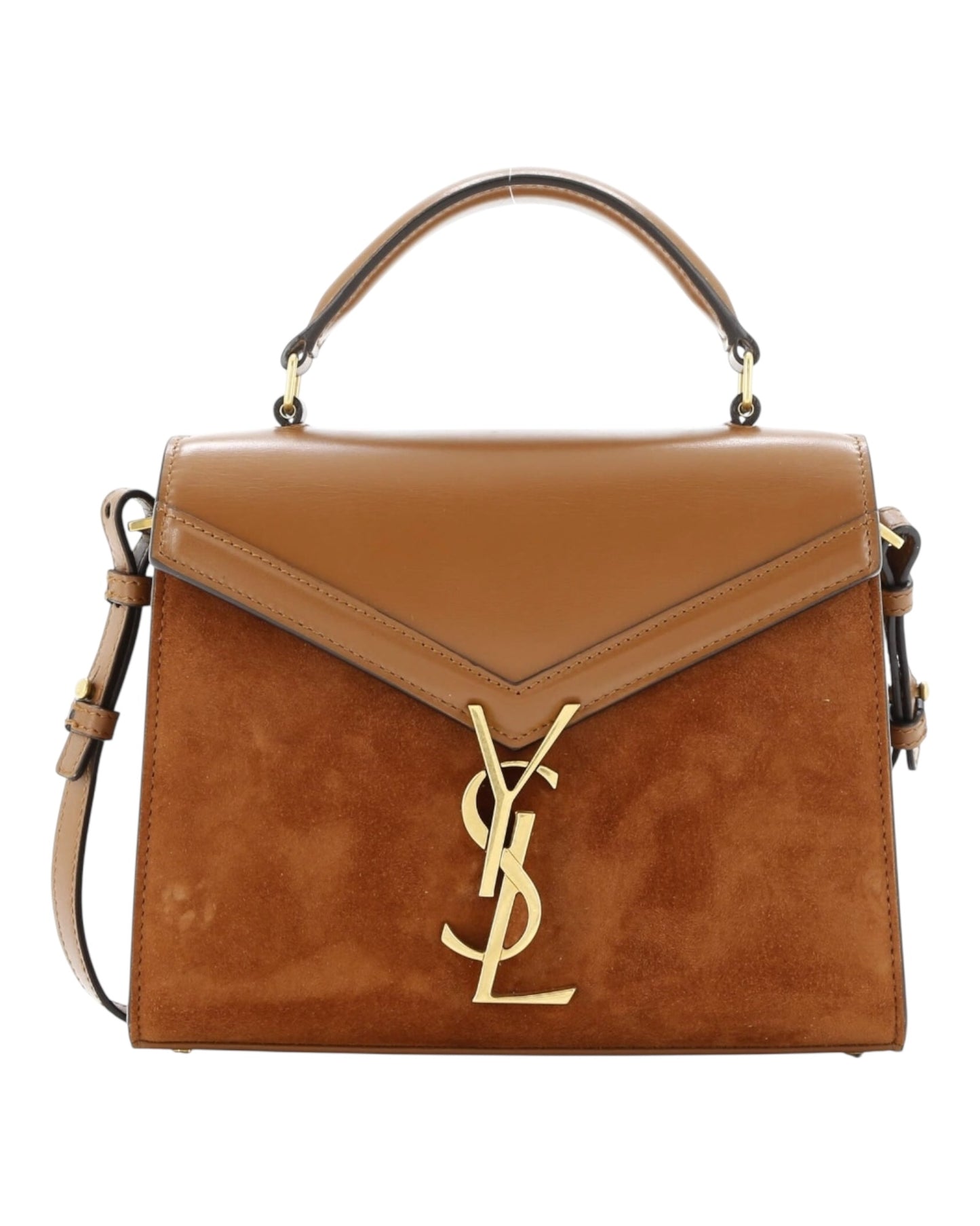 Saint Laurent Cassandra Mini YSL Top-Handle Crossbody Bag