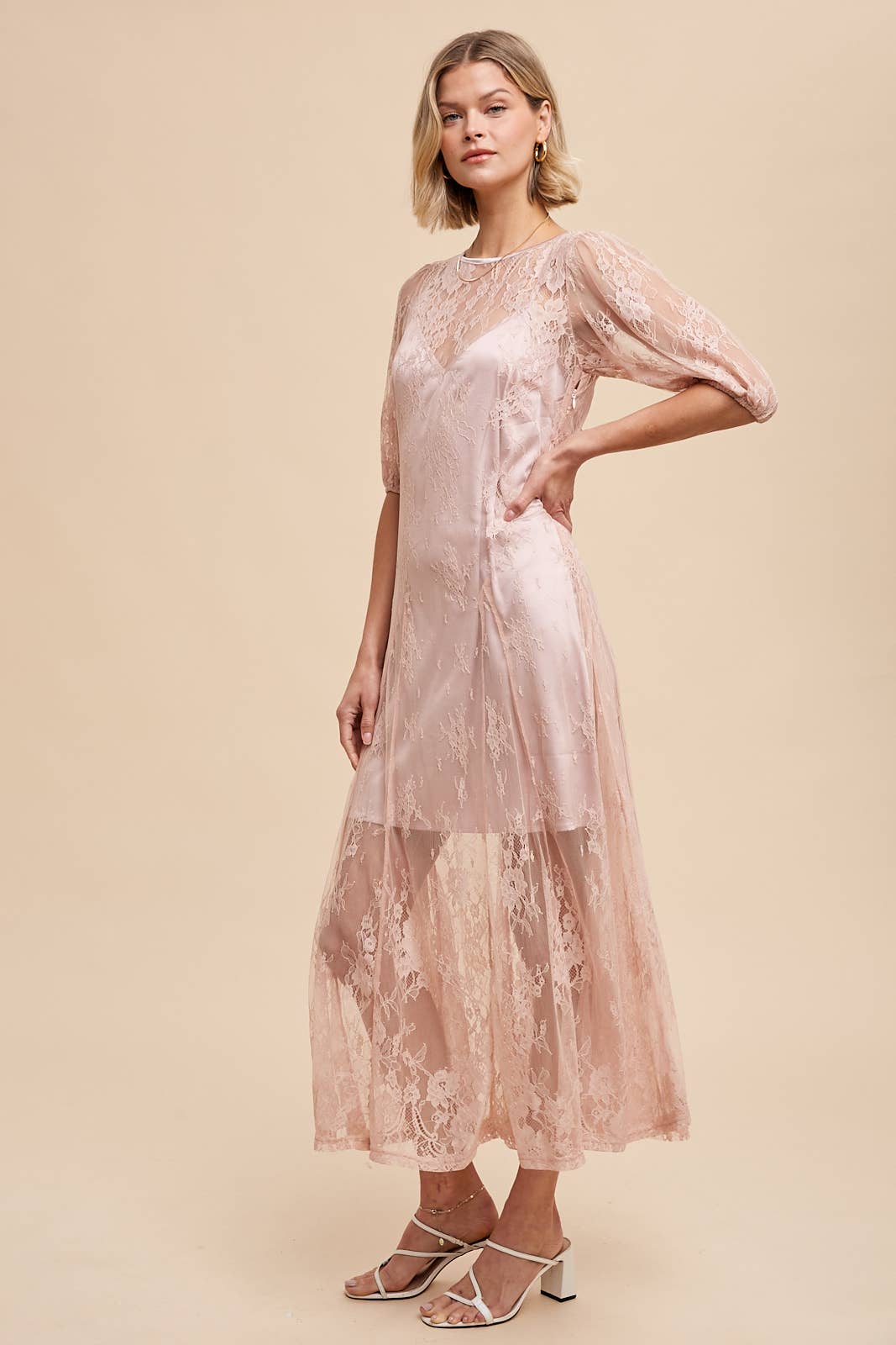 In Loom - LACE MAXI DRESS WITH CORSET BACK