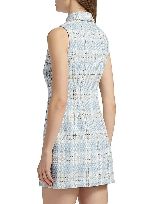 Sophia Button-Front Tailored Dress