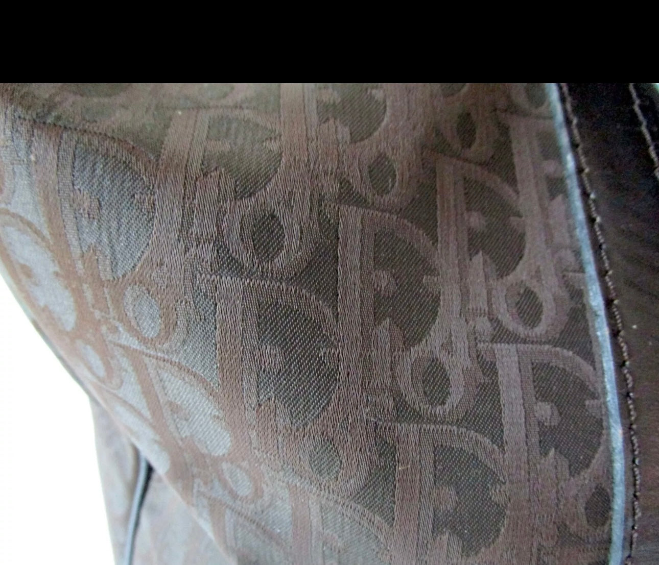 Christian Dior Vintage Boston Bag Dark Brown Mini Duffel