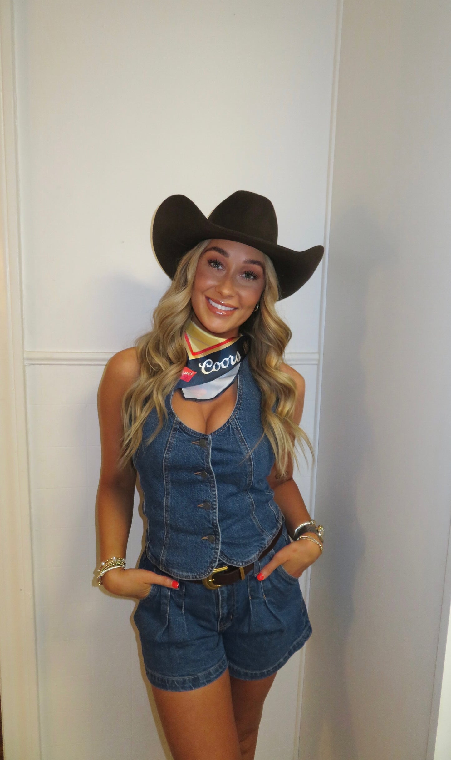 Denim Halter Top