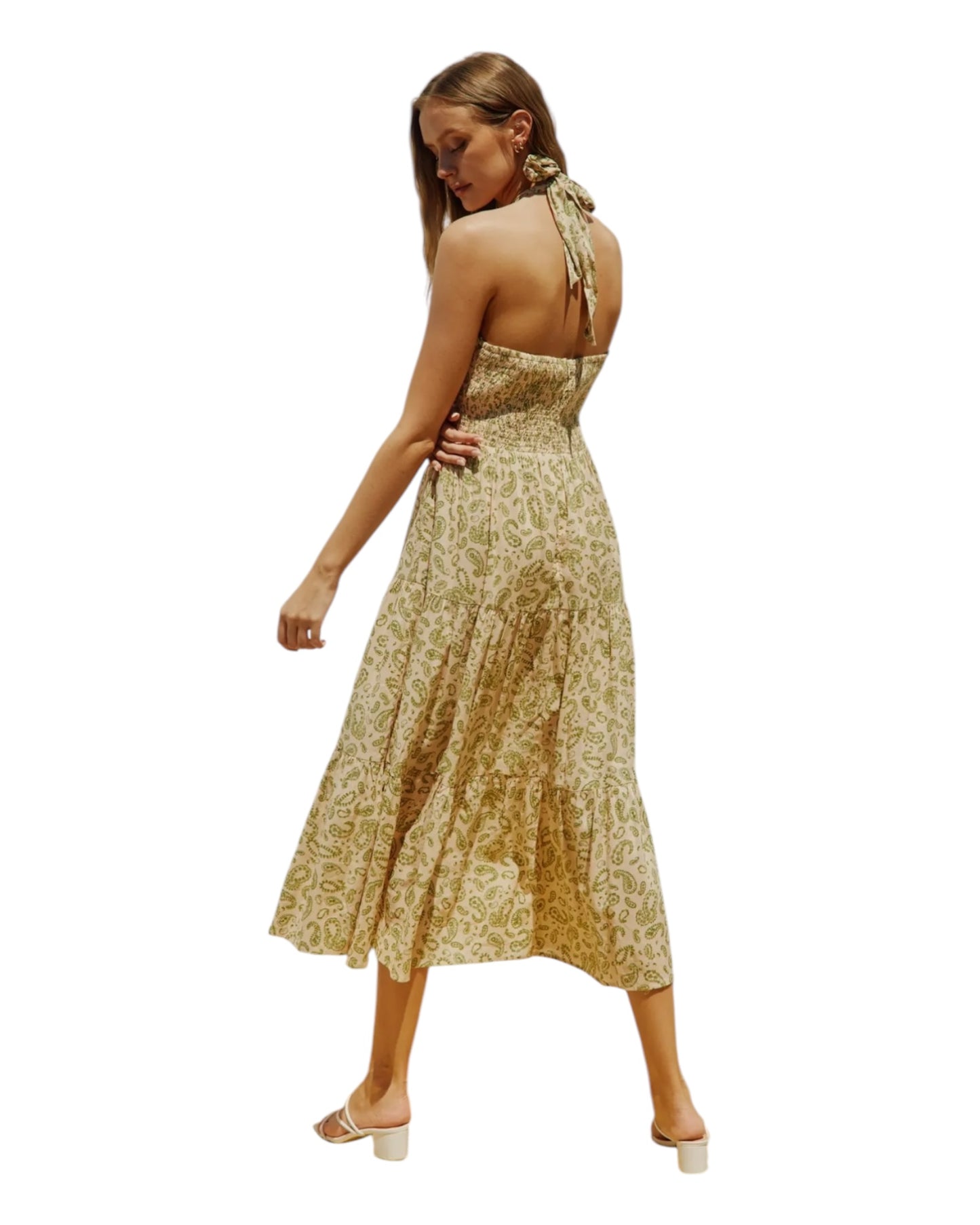 Lucky Charm Halter Tiered Dress