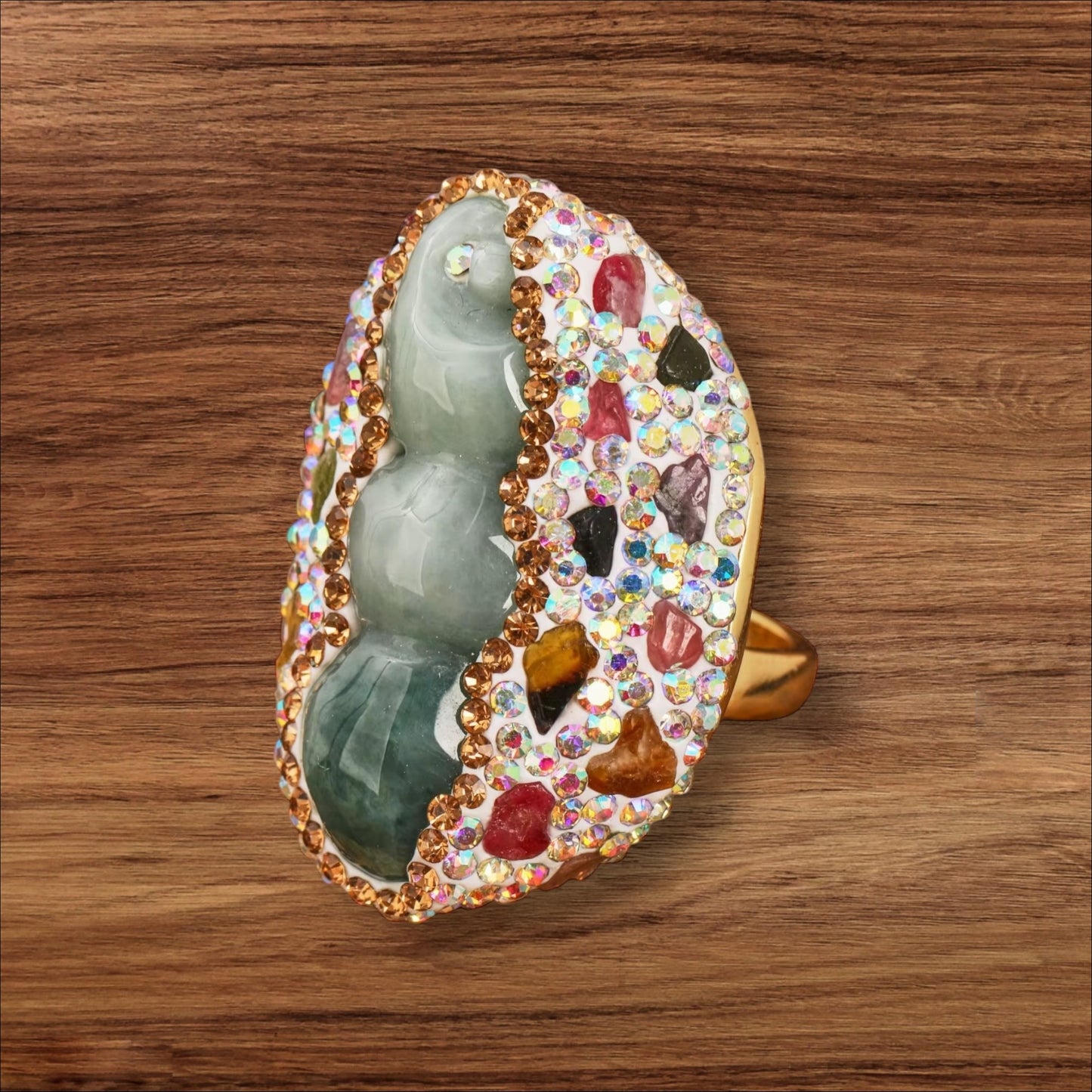 Celeste Crystal Cocktail Ring