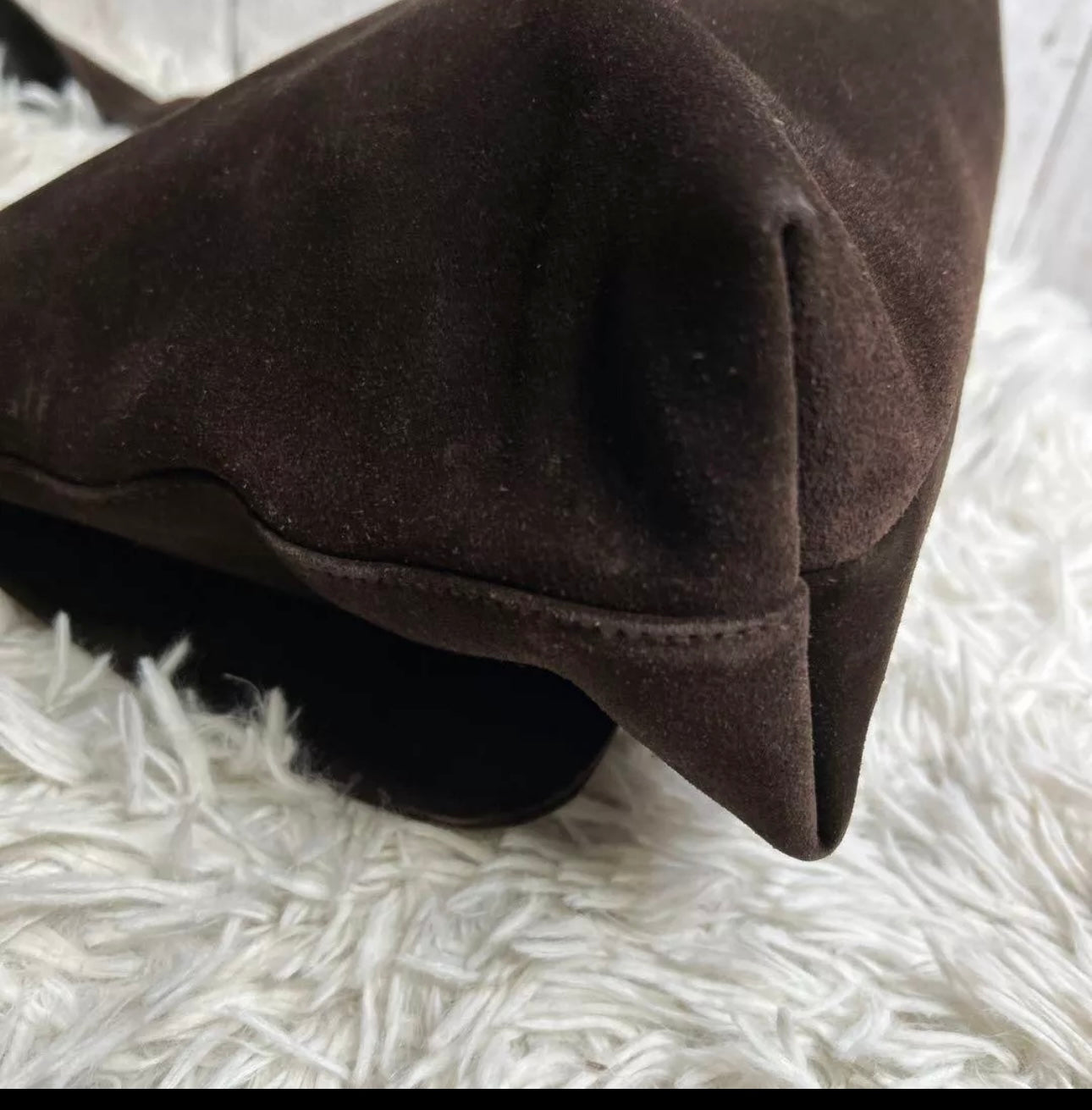 Gucci Tom Ford Era Suede Shoulder Bag