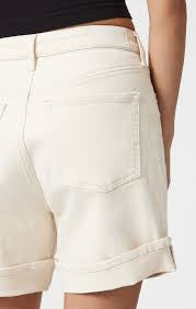 Heidi Long Cuffed Ecru 90s Short - Mavi