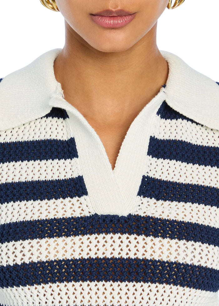 PAX CROCHET POLO TOP - SER.O.YA