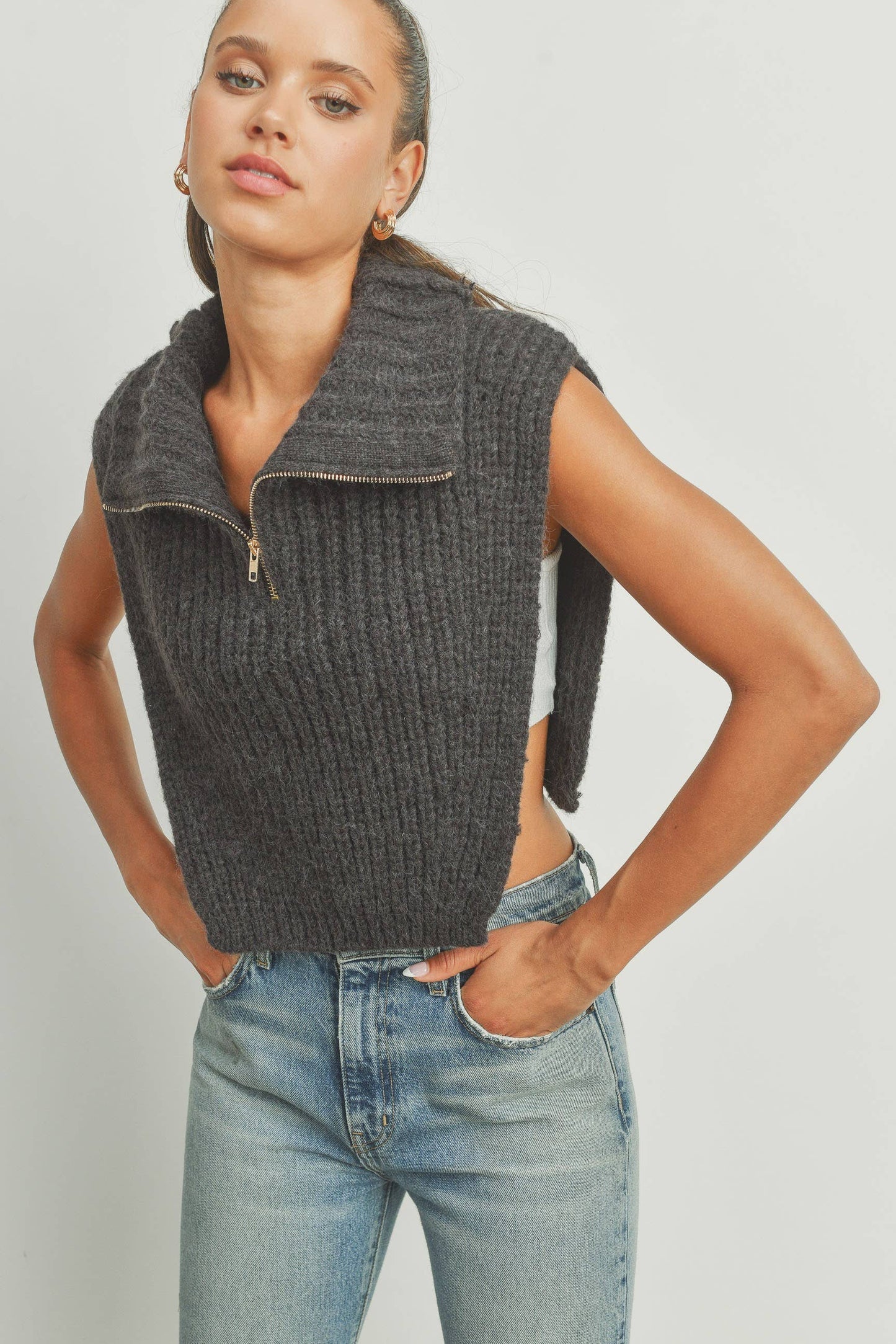 Turtleneck Sweater Vest