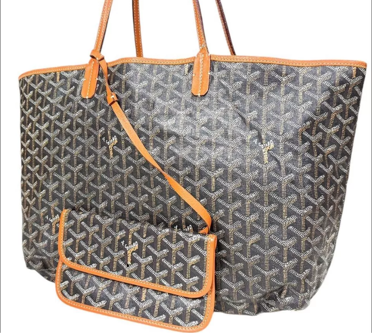 GOYARD Goyardine Saint Louis PM Black & Tan