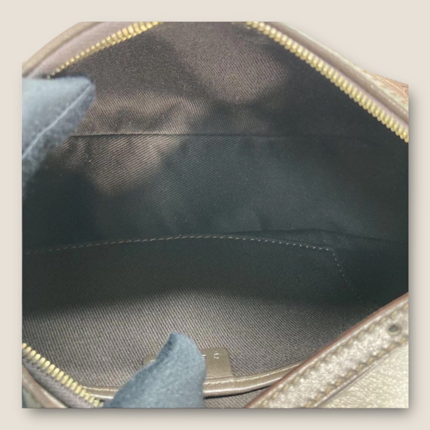 CELINE BROWN SUEDE SHOULDER BAG