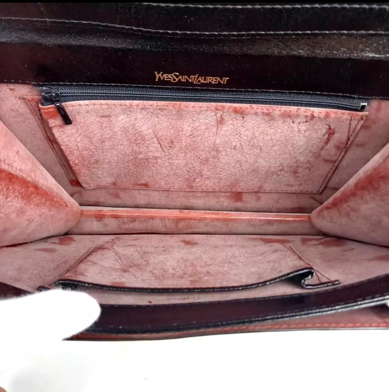 Yves Saint Laurent YSL Black Leather Shoulder Bag