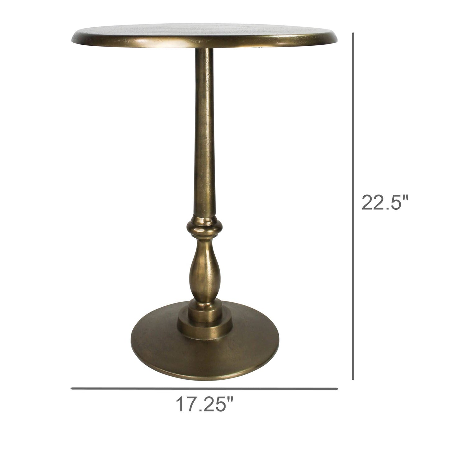 Benton Side Table, Brass