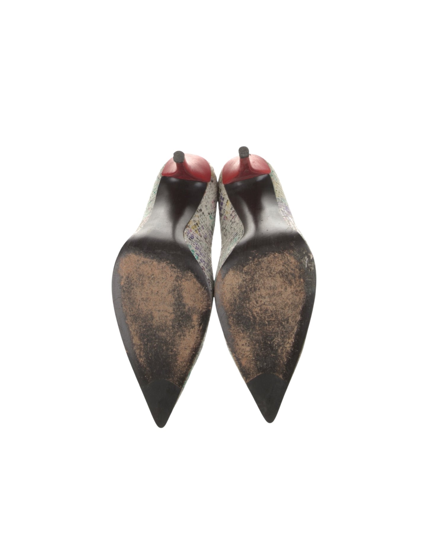 Stuart WeitzmanEmbossed Leather Animal Print Pumps
