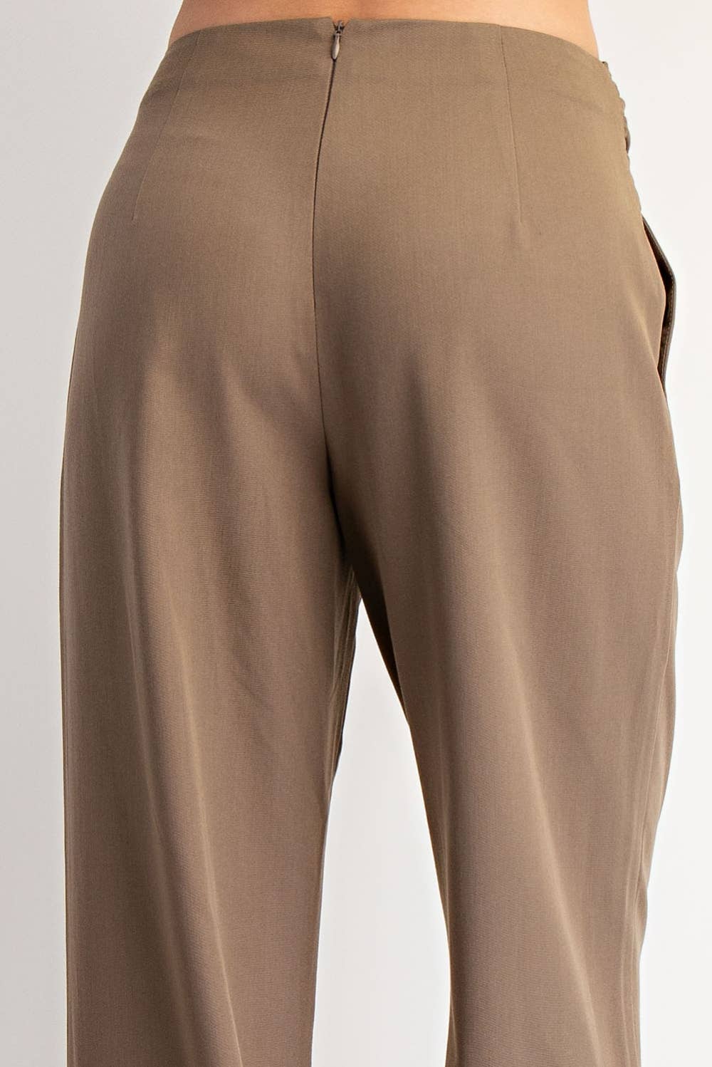 Edit by Nine - Front Trim Ruched Woven Pants
