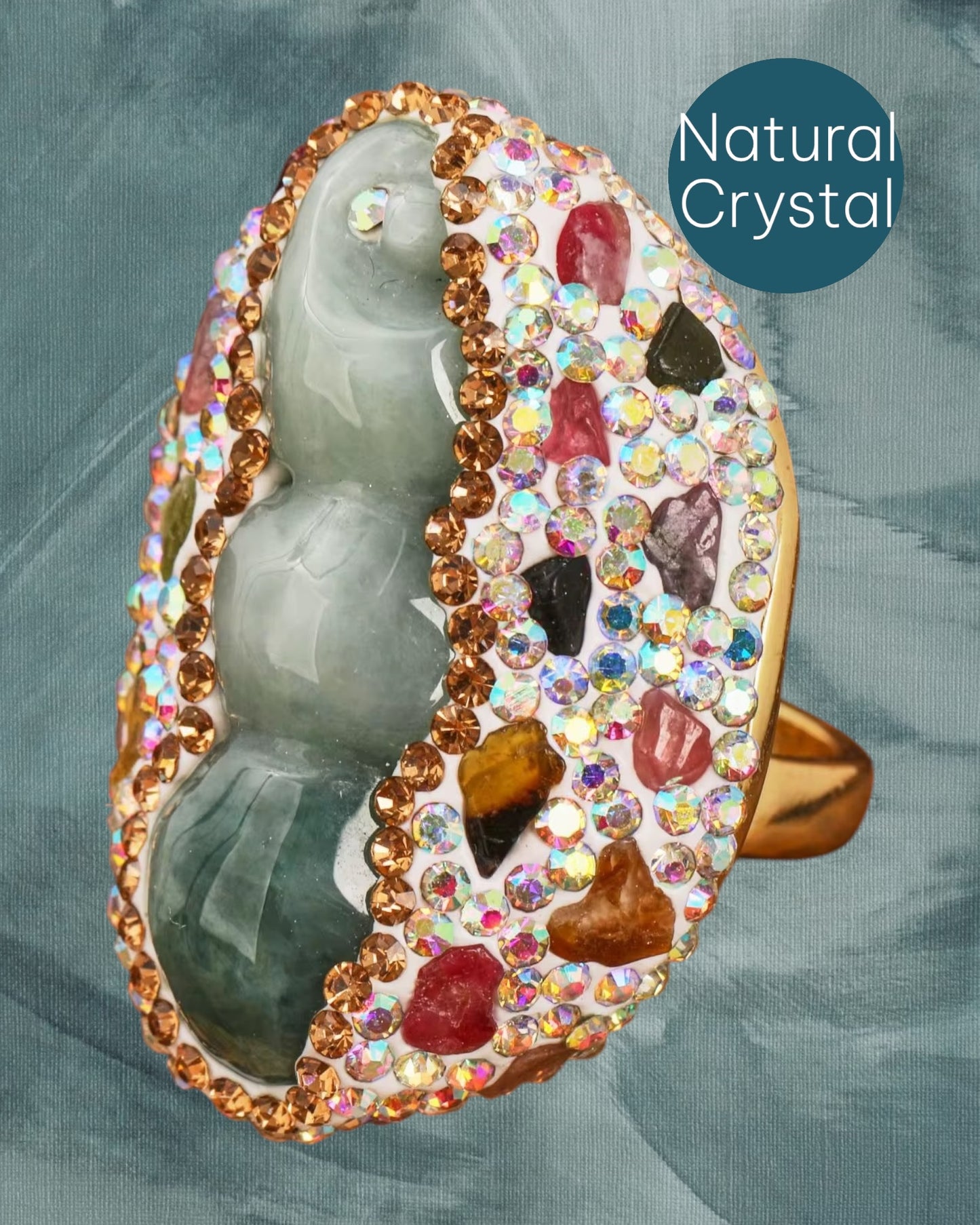 Celeste Crystal Cocktail Ring