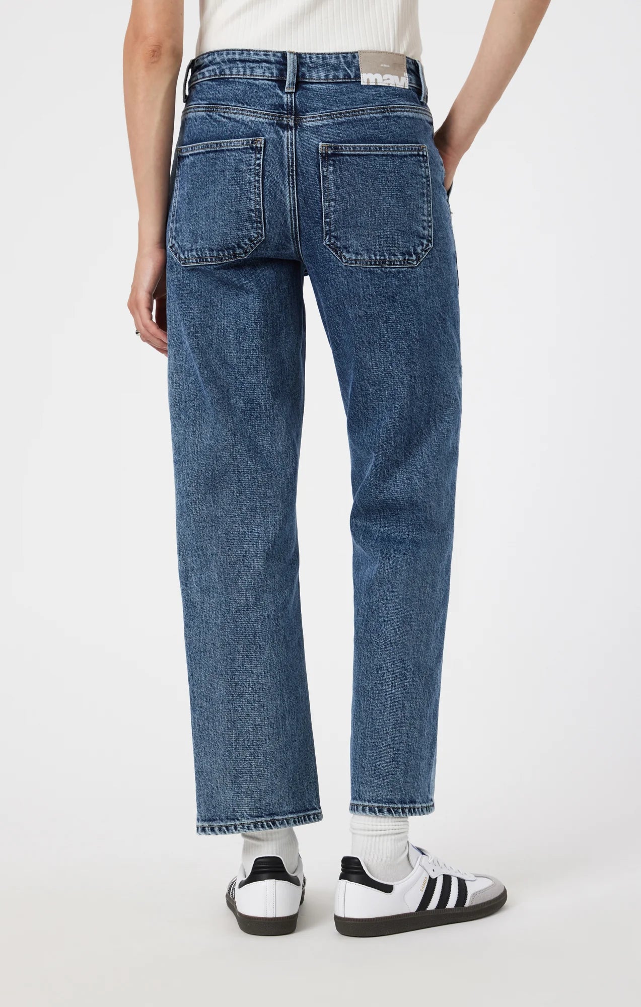 Marissa Mid Brushed Classic Blue Jean - Mavi