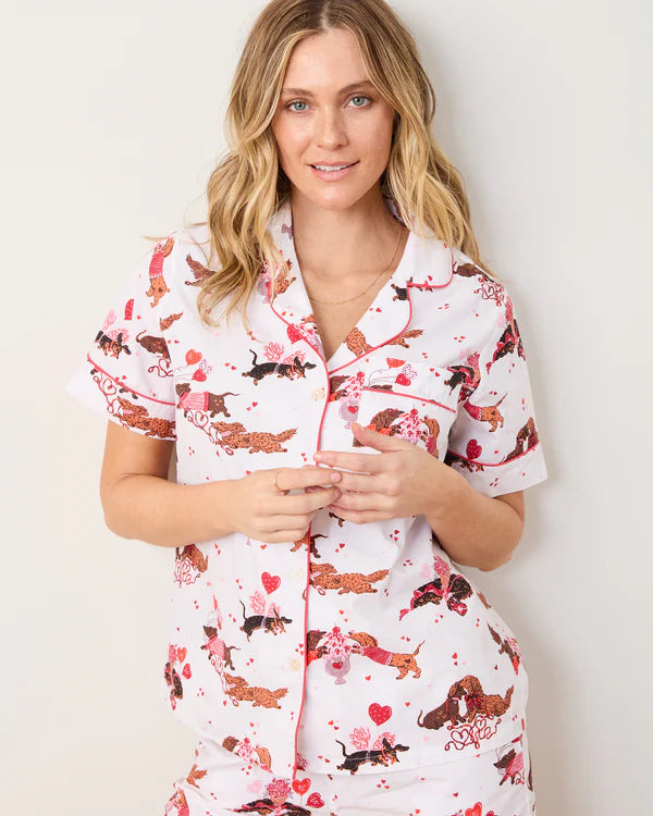 Dachshund Date - Short Sleep Set - Print Fresh