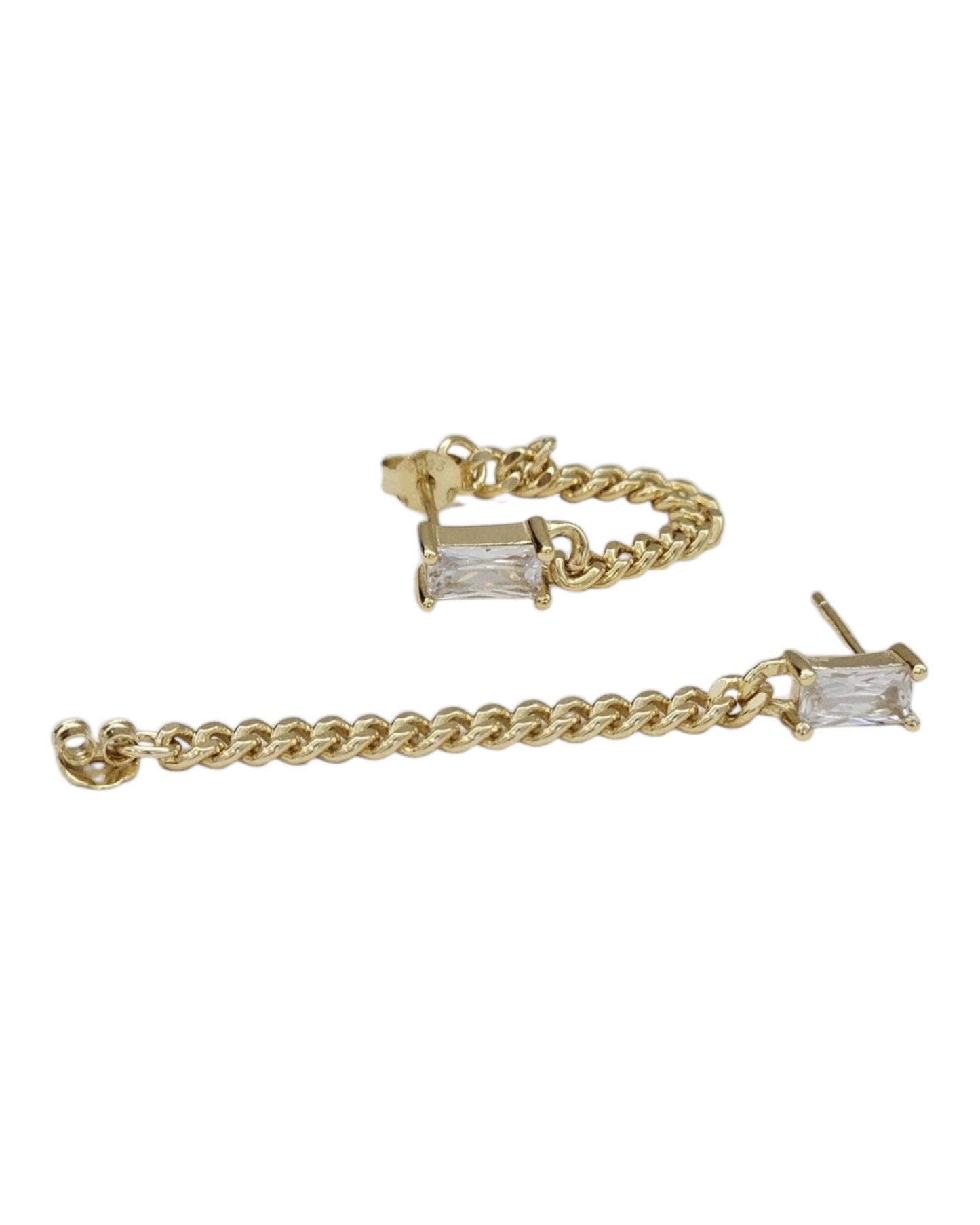 Link chain earrings