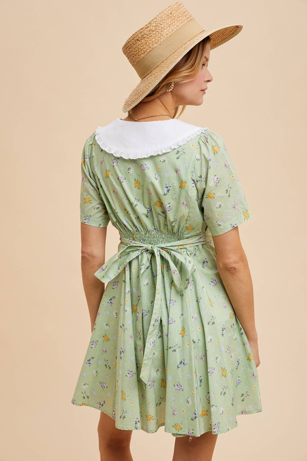 In Loom - PETER PAN COLLAR FLORAL MINI