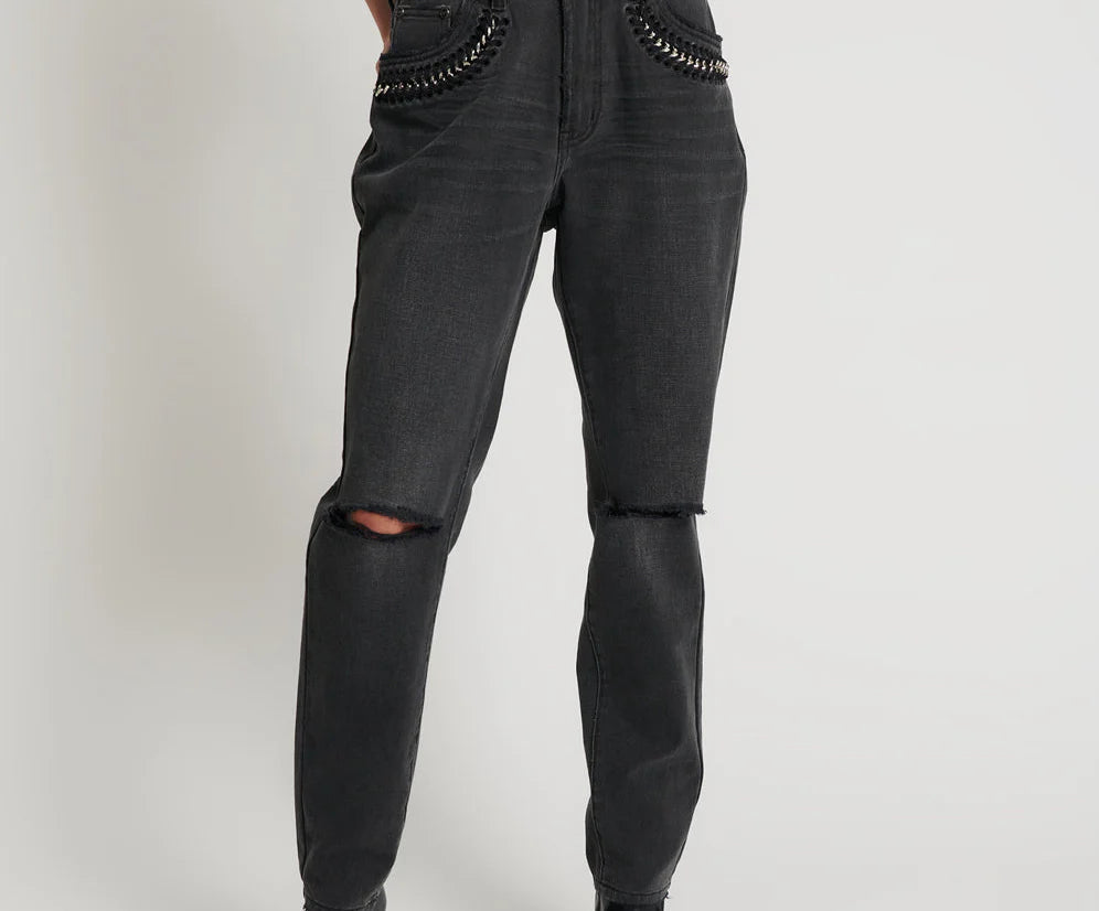 1982 High Waist Grey Balloon Jeans - One Teaspoon