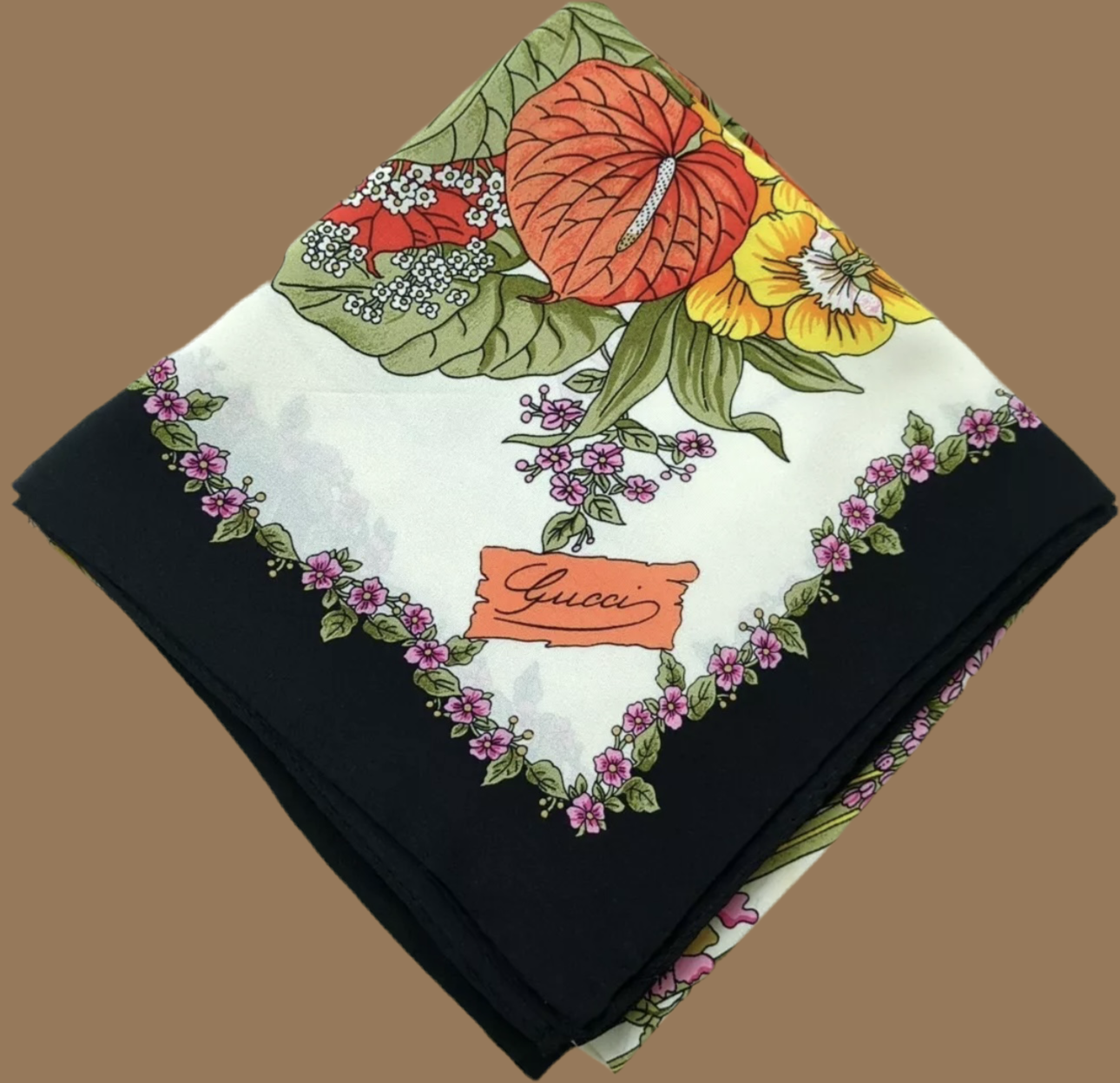 Gucci Floral Paradise Silk Scarf