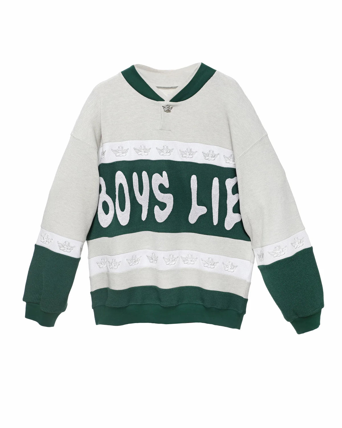 Private School Thermal Rider Crewneck - Boys Lies