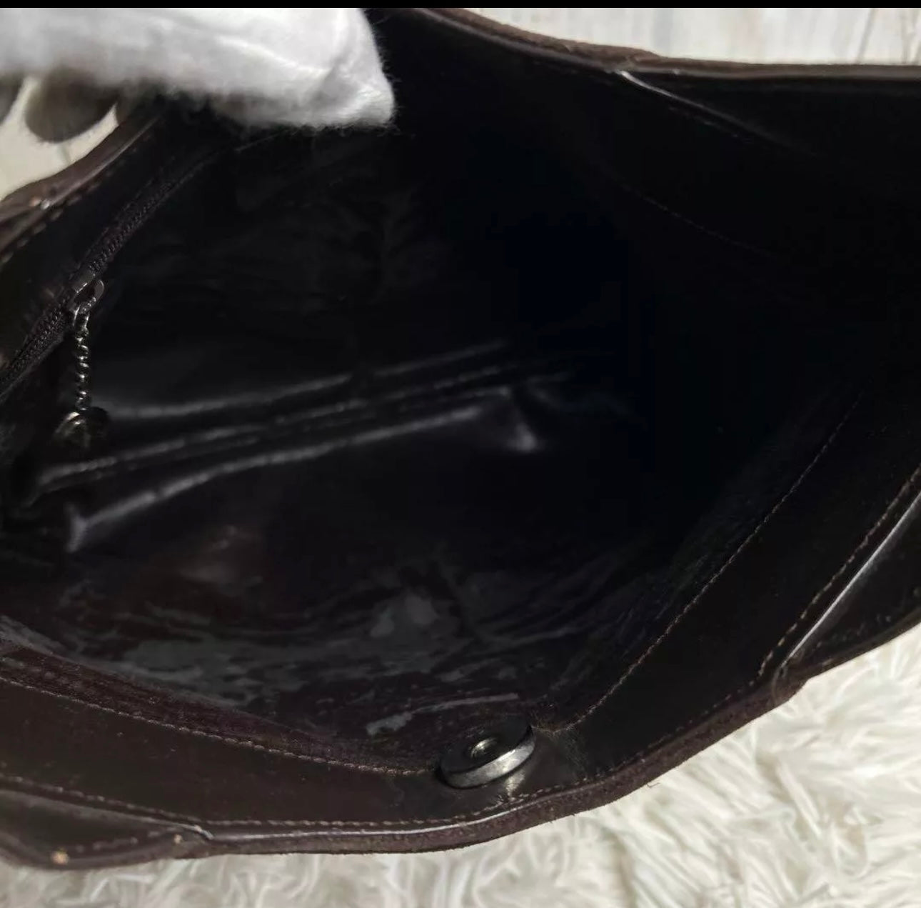 Gucci Tom Ford Era Suede Shoulder Bag