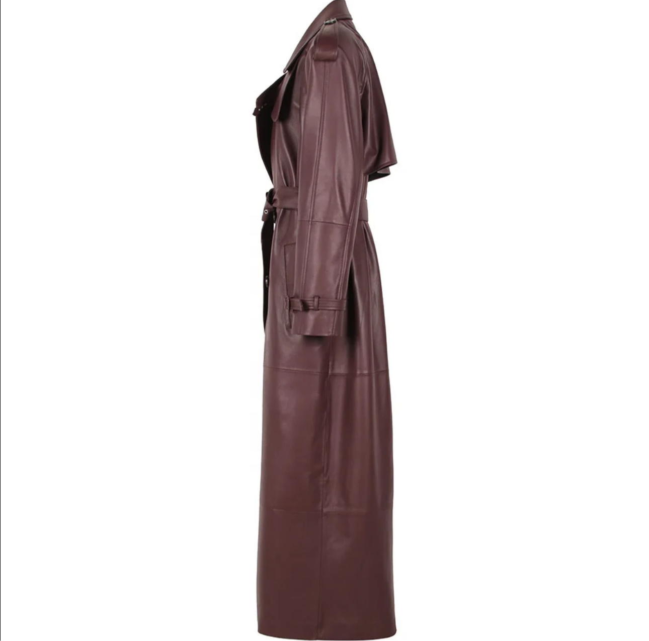 Lamb Skin Leather Trench