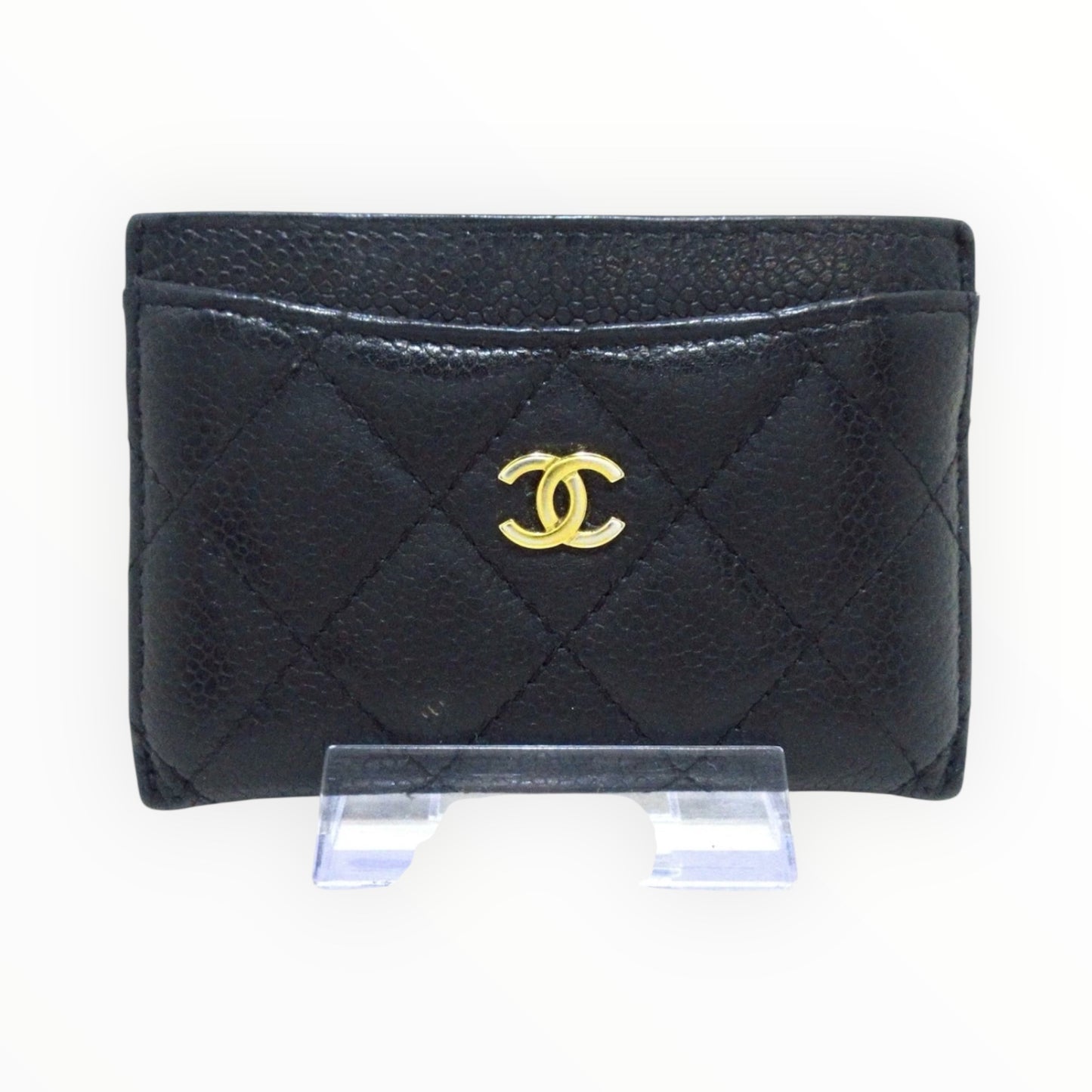 CHANEL
Caviar Quilted Card Holder Black