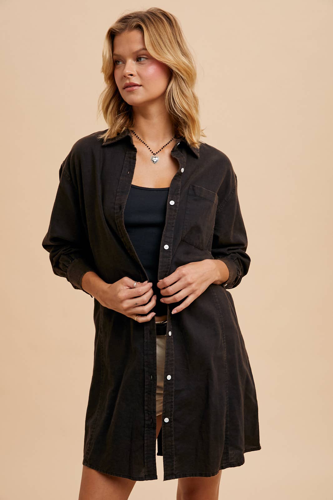 In Loom - LINEN BLEND BUTTON DOWN