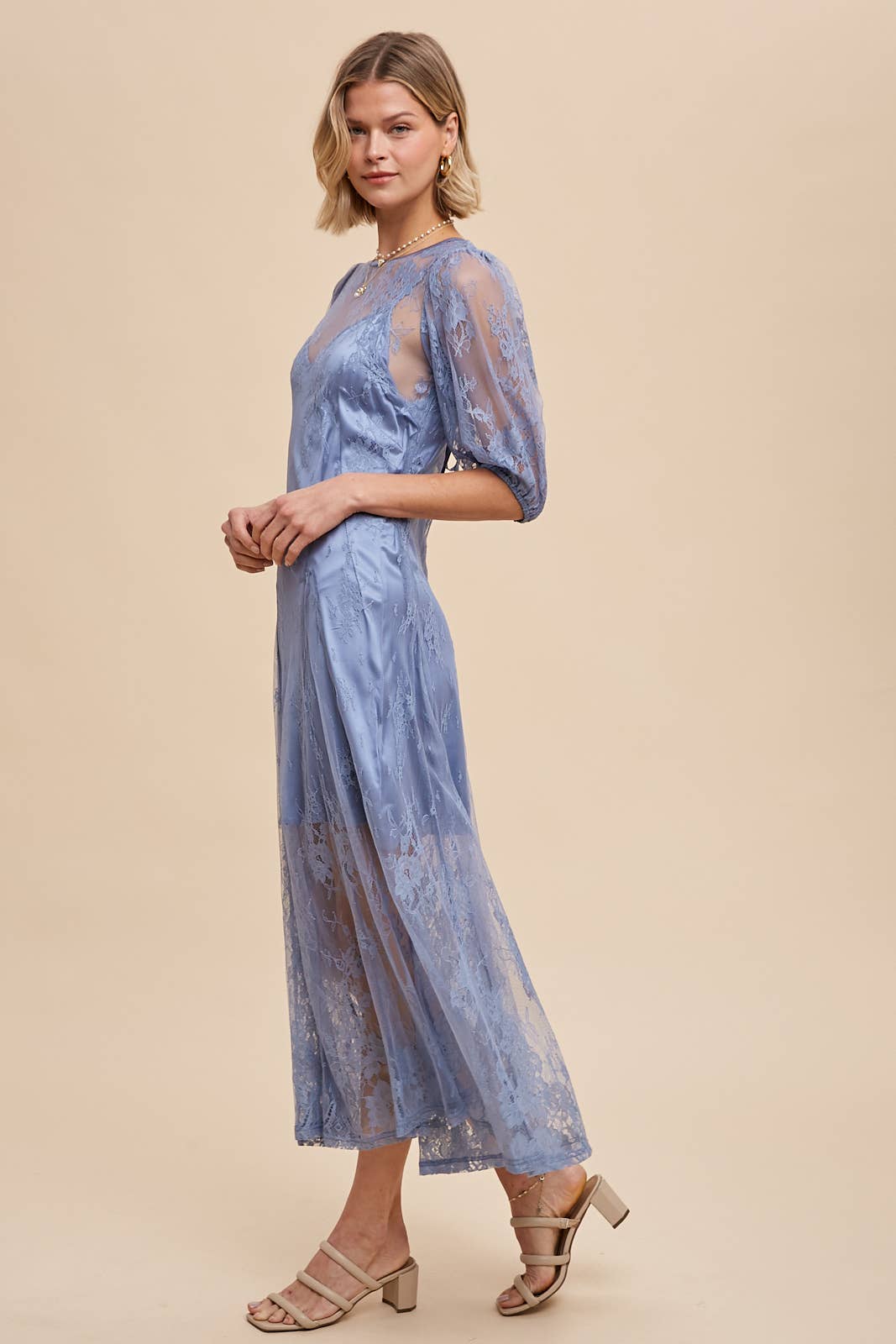 In Loom - LACE MAXI DRESS WITH CORSET BACK