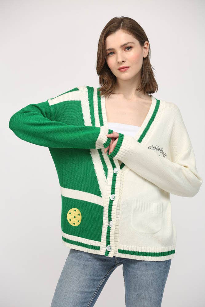 FATE - PICKLEBALL BUTTON CLOSURE CARDIGAN FW14063