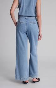 Elara Li Well Blue Denim Jumpsuit - Mavi