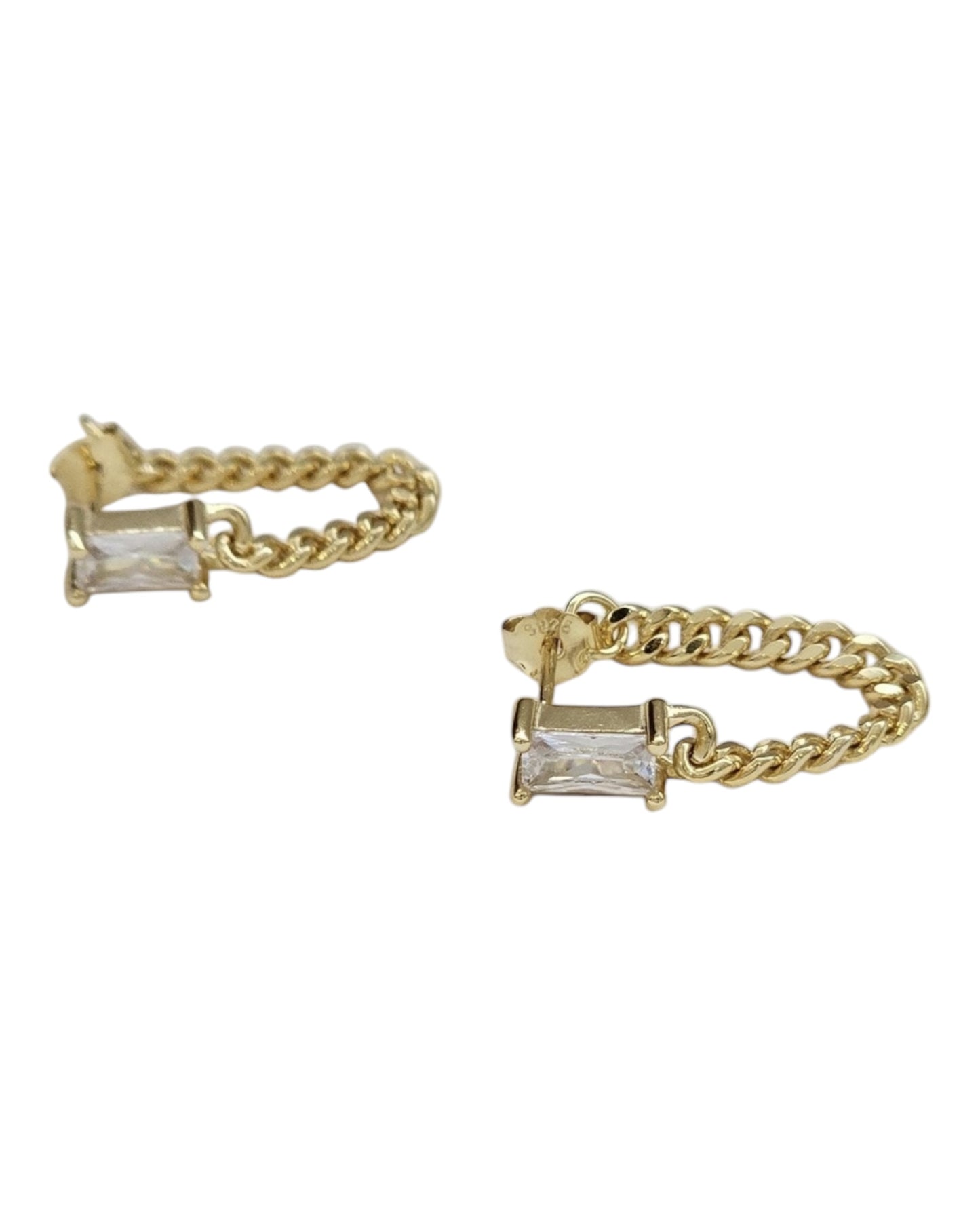 Link chain earrings