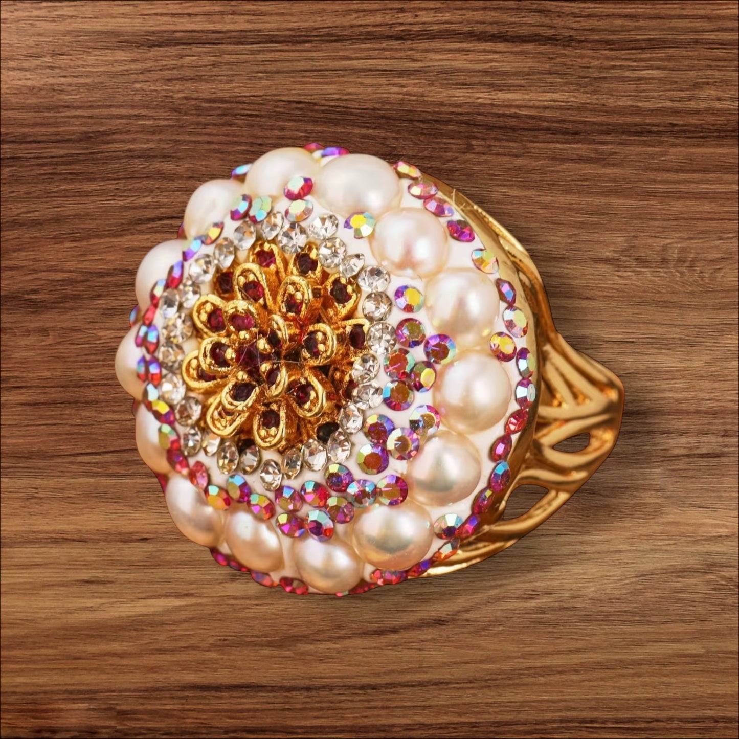 Celeste Crystal Cocktail Ring