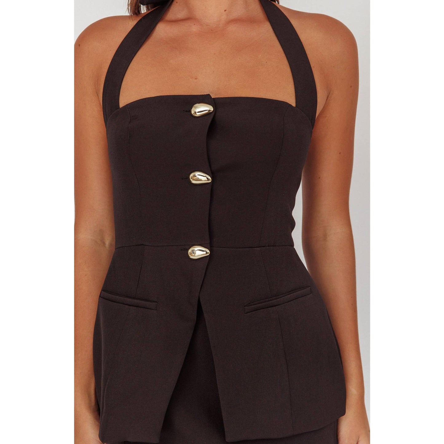 HALTER TOP AND SKIRT SET