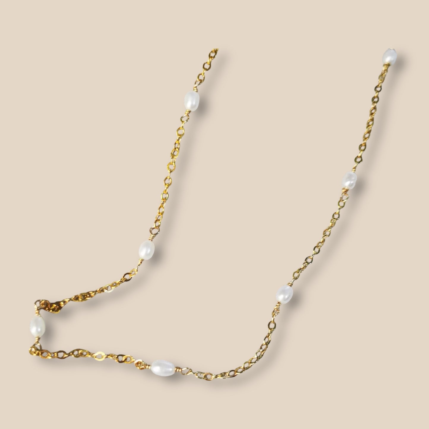 Golden Hour Pearl Choker
