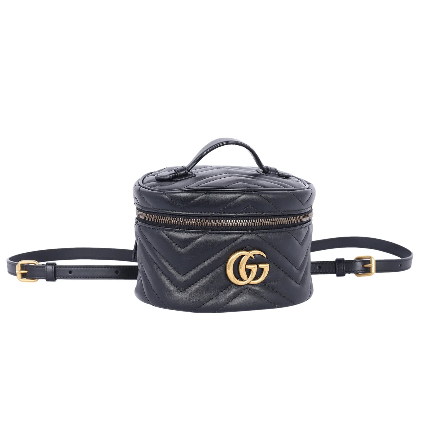 Gucci
Black Quilted Leather Marmont Mini Round Backpack Bag
$ 1,100