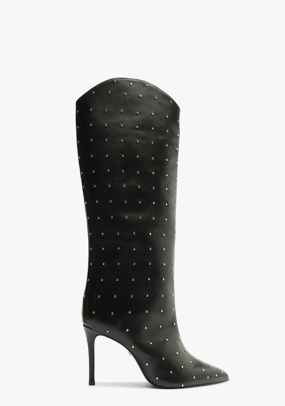 Maryana Studded Star Stiletto Boot - Schutz