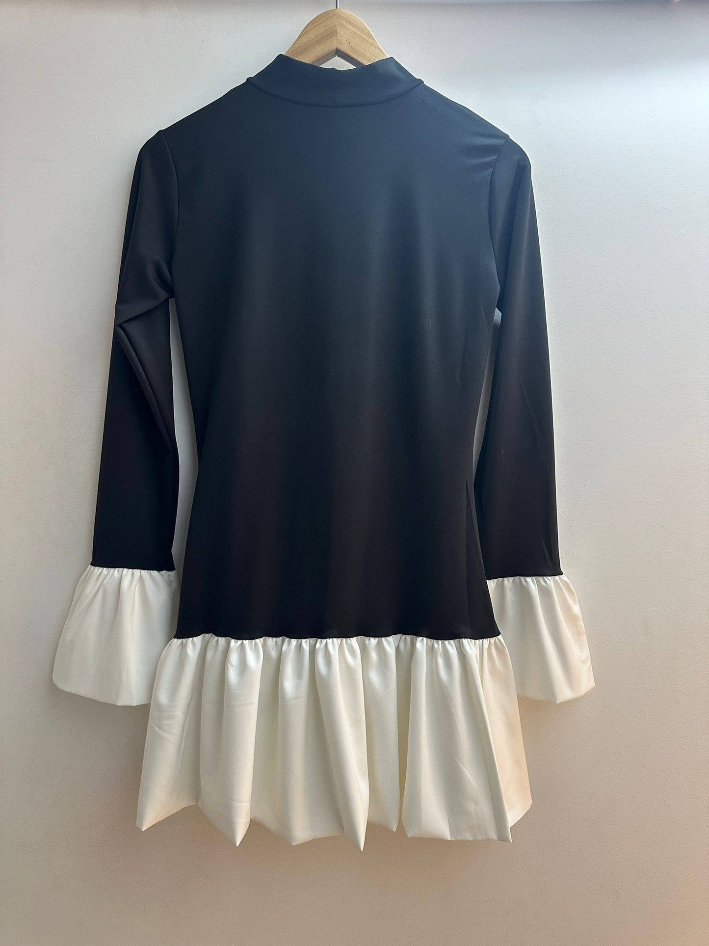 More Than A Feeling Black High Neck Mini Dress