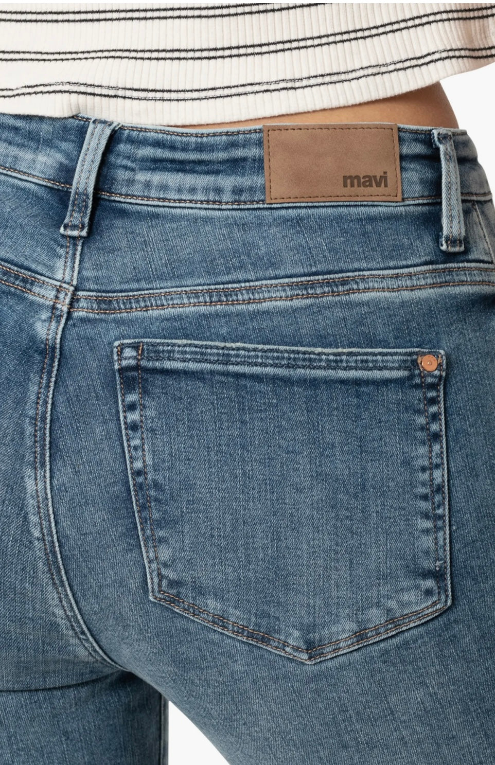 Kendra Li Used Flex Blue Jeans - Mavi