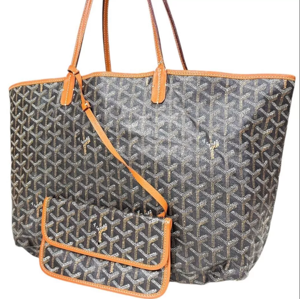 GOYARD Goyardine Saint Louis PM Black & Tan