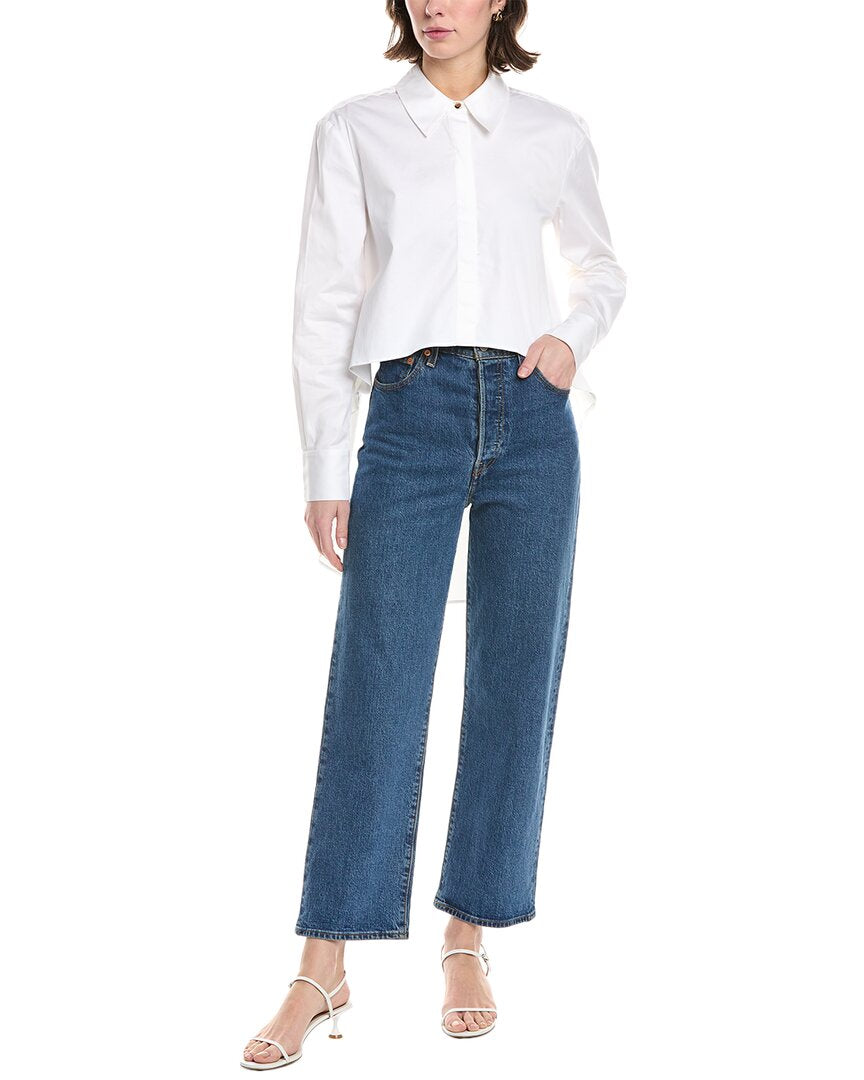 Kira Poplin High Low Fly Away Shirt