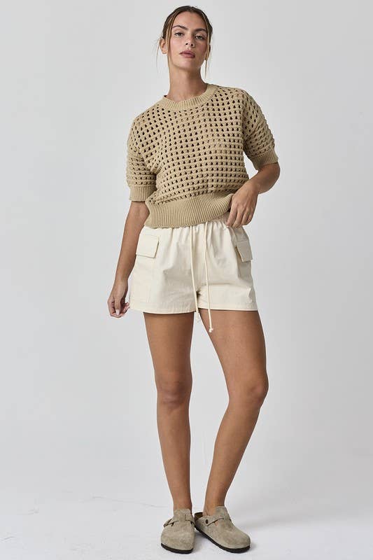 Alina Cropped Crochet Top