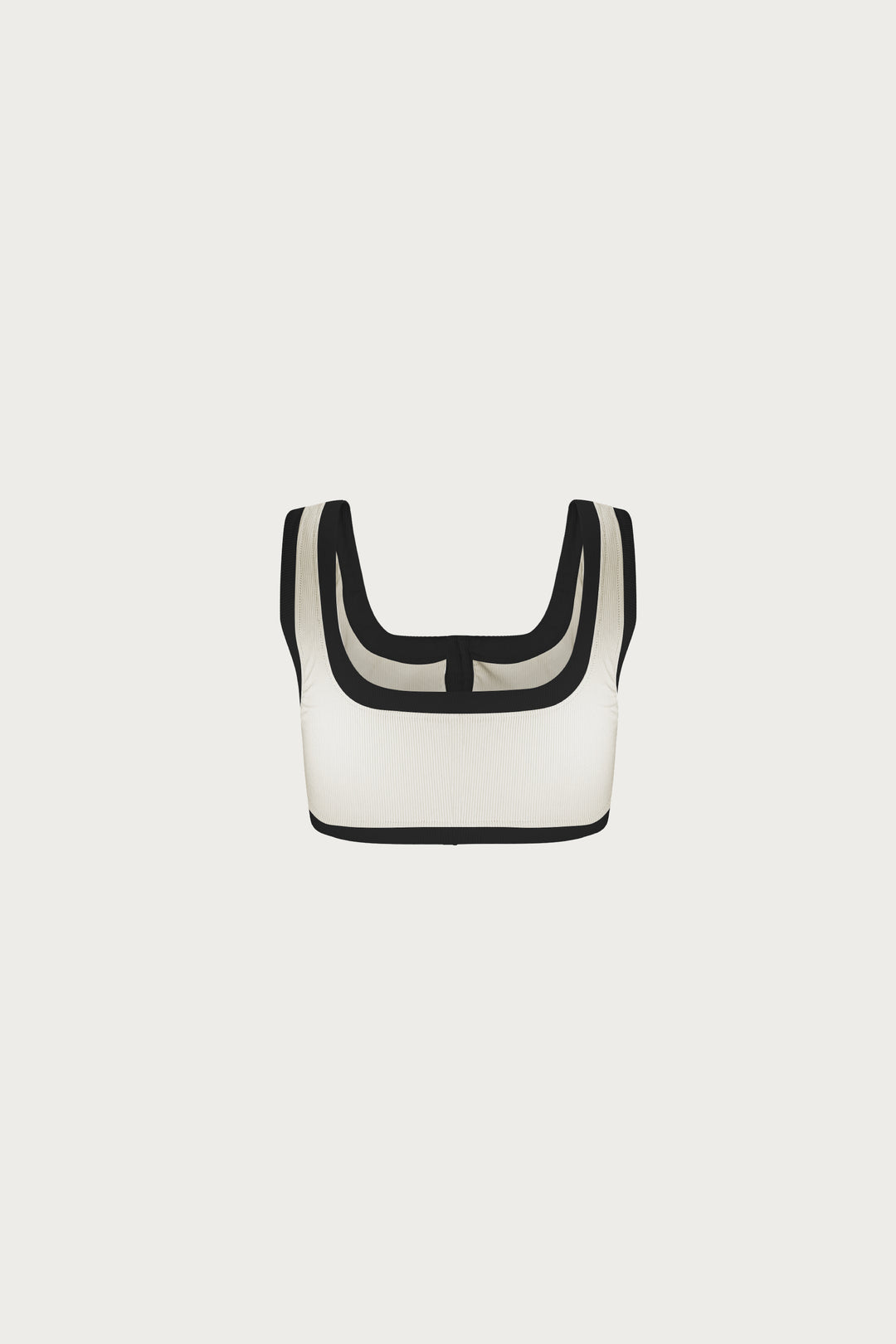 The Grace Swim Suit (RIBBED CREAM/BLACK)