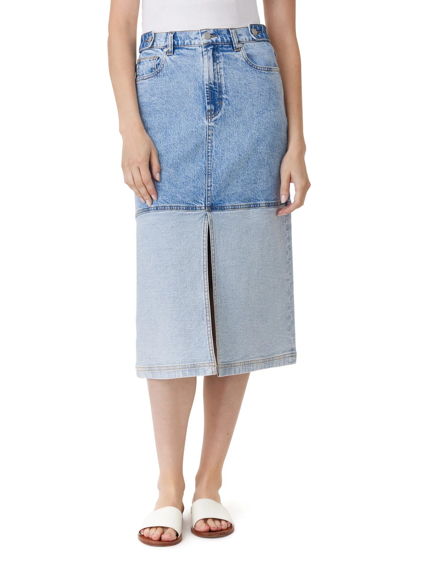 MIDI DENIM SKIRT