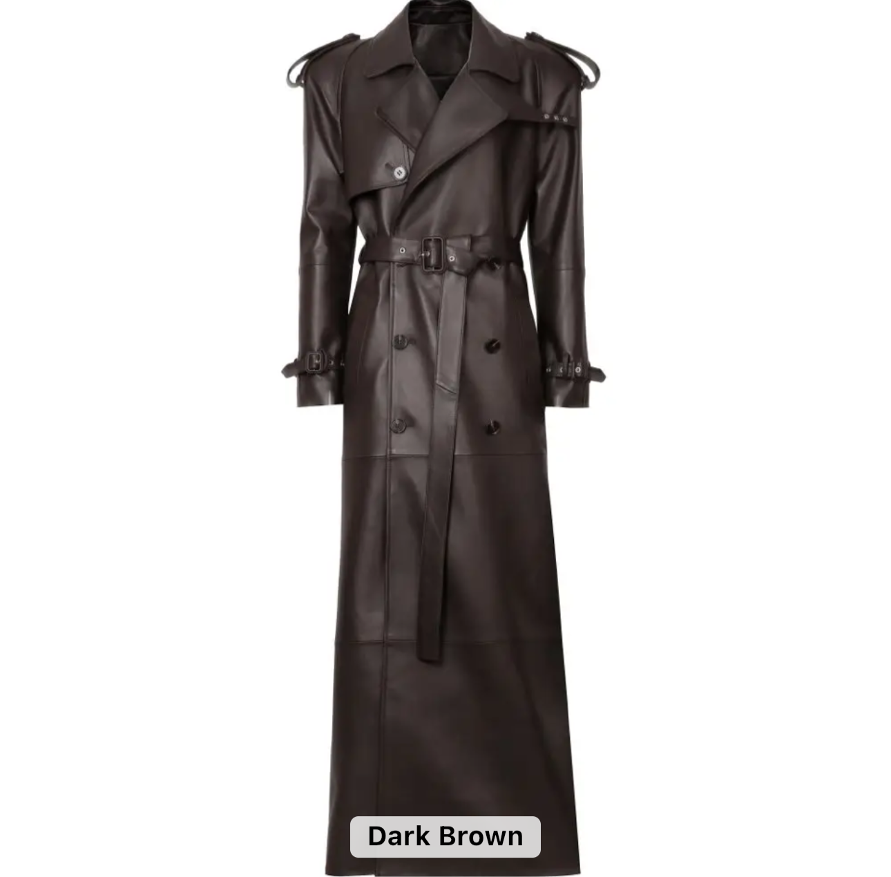 Lamb Skin Leather Trench