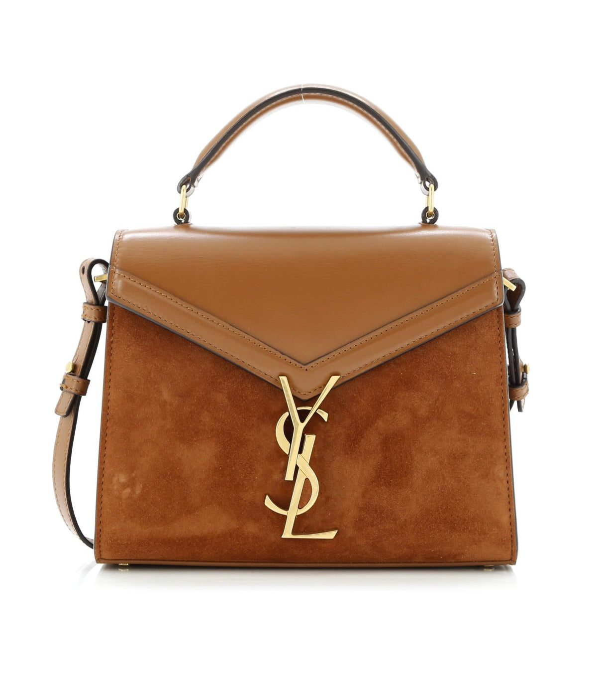 Saint Laurent Cassandra Mini YSL Top-Handle Crossbody Bag