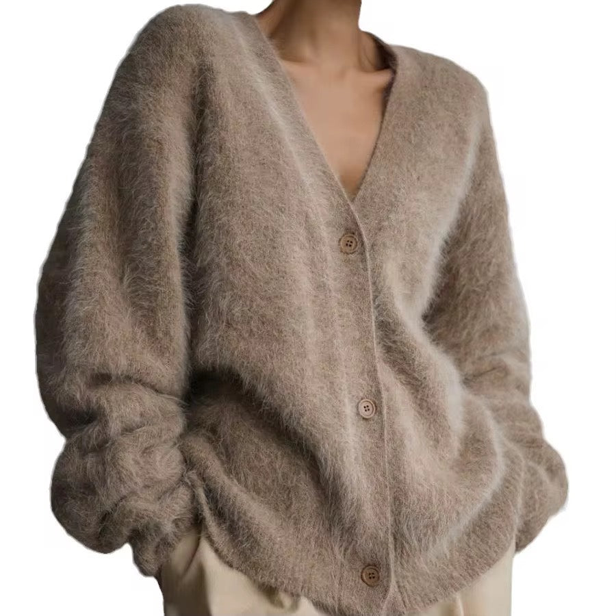 Fuzzy Knit Cardigan