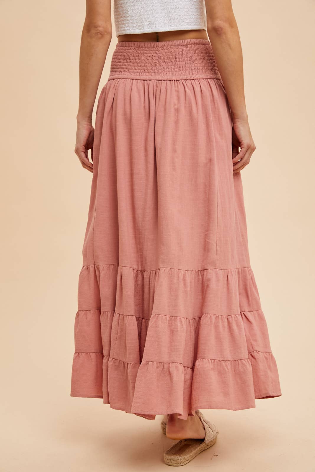 In Loom - SMOCKED RUFFLED SKIRT