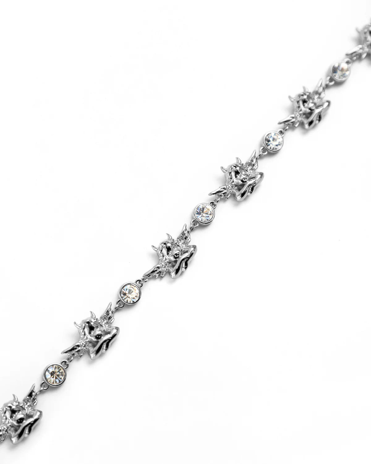 Crystal Clear Silver Necklace - Boys Lie